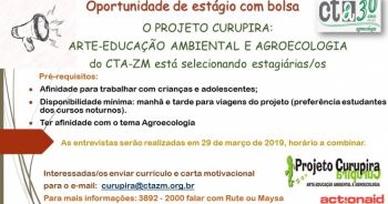 Projeto Curupira seleciona novos estagiários