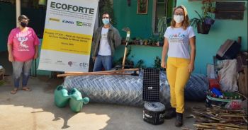 Equipe CTA-ZM entrega materiais para implementação de horta comunitária em Acaiaca (MG)